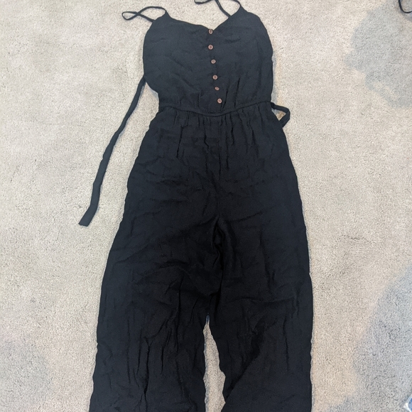 Black, small, soft overalls - Picture 1 of 2